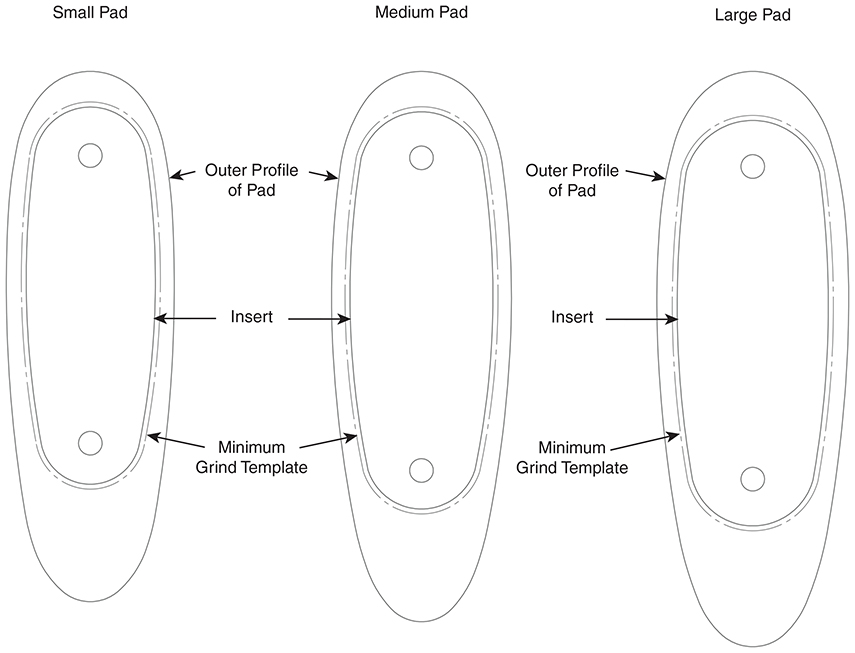 Butler Creek Recoil Pad Size Chart