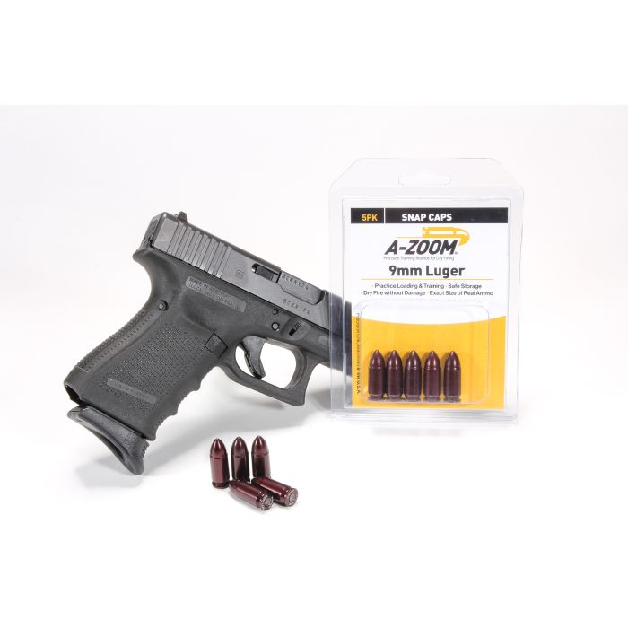 5 Pack for sale online A-Zoom 15116 9 mm Luger Precision Snap Caps 